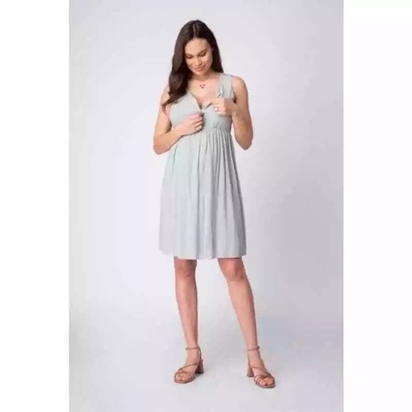 Seraphine Light Green Maternity Dress - Picture 5 of 14